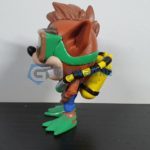 Crash Bandicoot with scuba gear