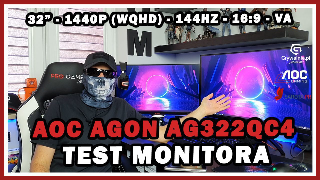 AOC AGON AG322QC4 (32” – 1440P – 144HZ – 16:9 – VA) Monitor dla graczy.