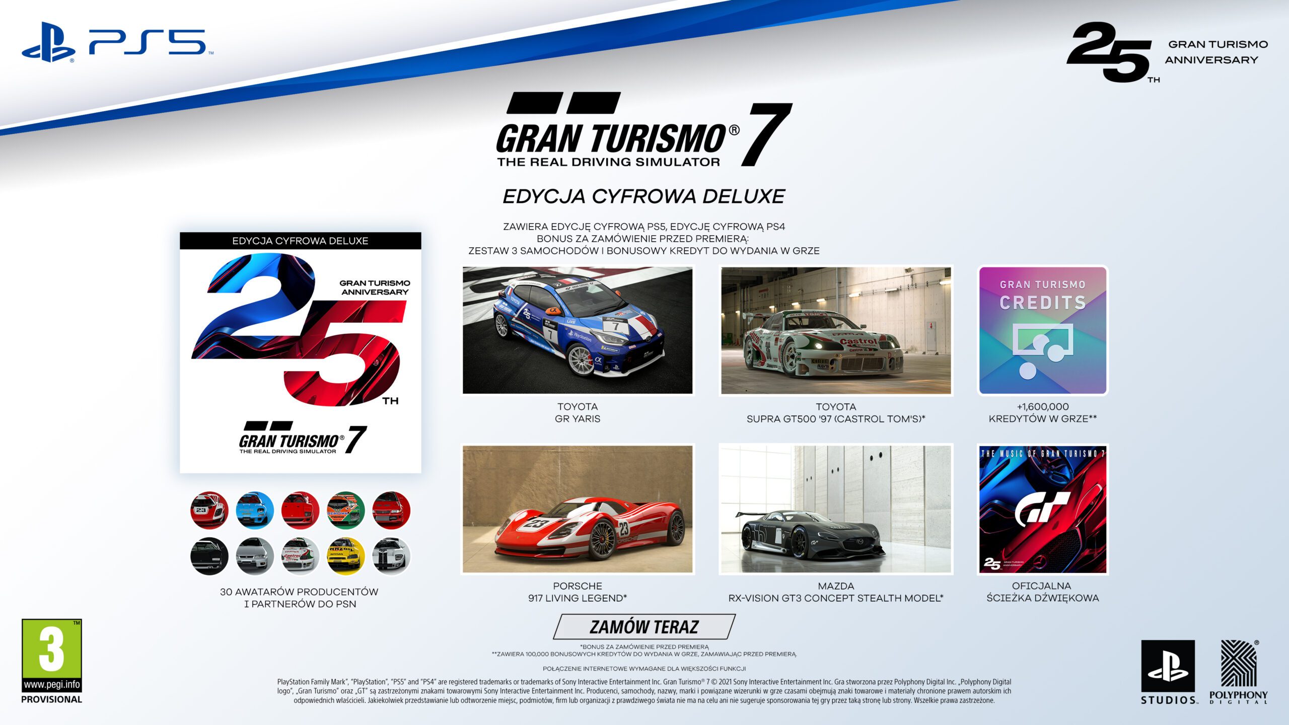 Gran Turismo 7 Specjalna Edycja 25th Anniversary