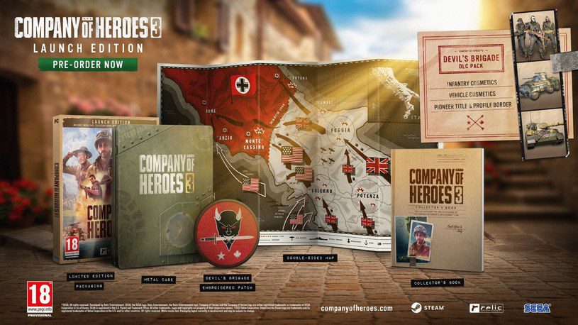 Company of Heroes 3 wydania limitowane LAUNCH EDITION 