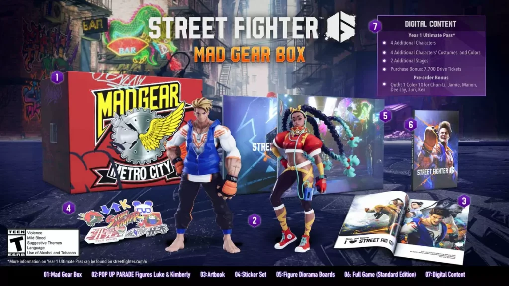street fighter 6 Edycja Kolekcjonerska Mad Gear Box collector's edition