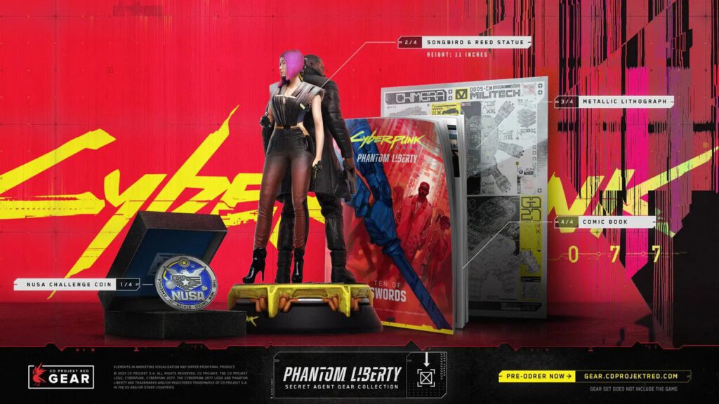 Cyberpunk 2077 Phantom Liberty Szpiegowska Kolekcja (Secret Agent Gear Collection)