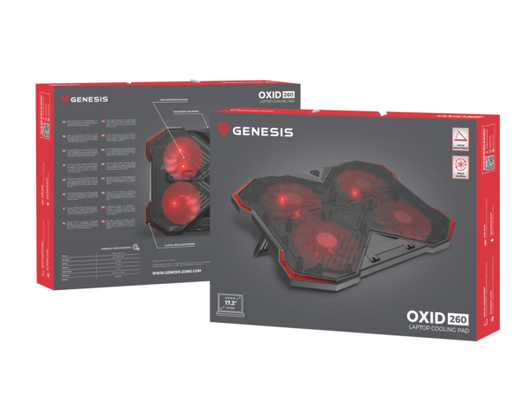 Genesis OXID 260 Podstawka chłodząca pod laptopa