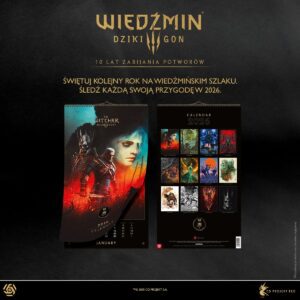 Wiedźmin 3 Dziki Gon 10th Anniversary Kalendarz 2026 - Good Loot