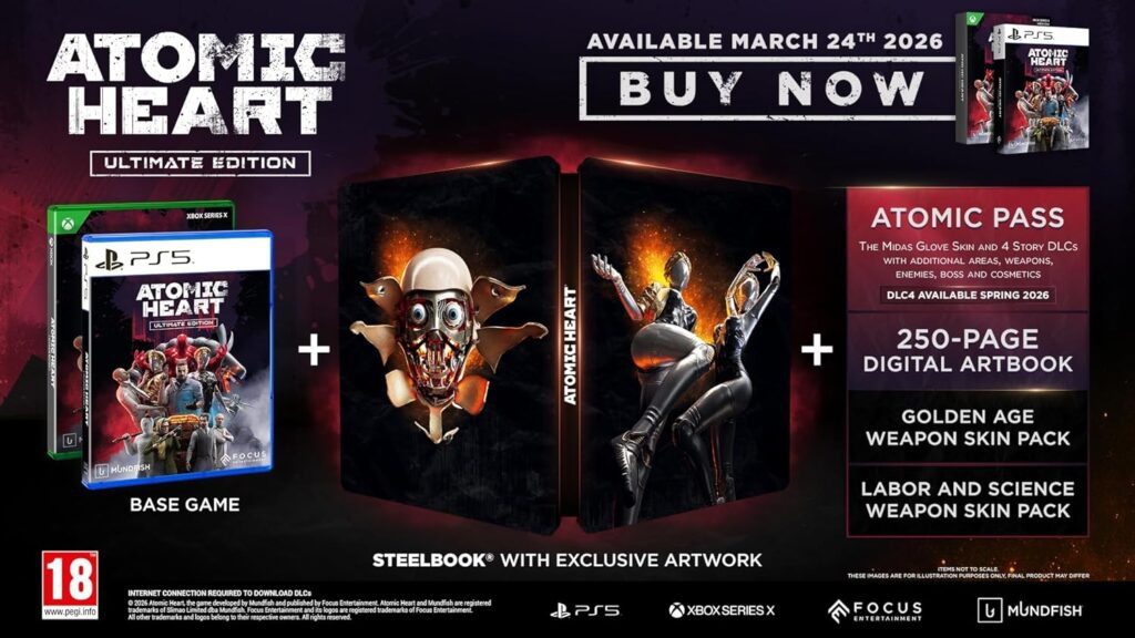 Atomic Heart Ultimate Steelbook Edition - Grywalnie Atomic Heart Ultimate Steelbook Edition Grywalnie
